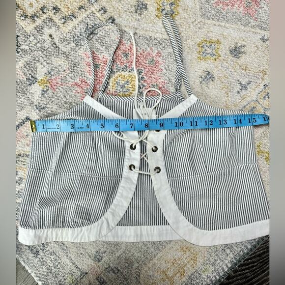 Alice & UO Striped Tie Up Vest Tank Top Size XS - Picture 7 of 8